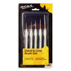 DETALI/LINER BRUSH SET 5PC