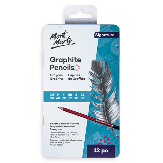 GRAPHITE PENCILS 12PC