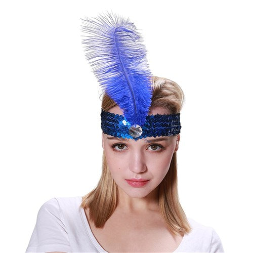 HEADBAND FLAPPER BLUE