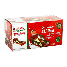 XMAS ELVES BB ROCKING BED W/BLANKET