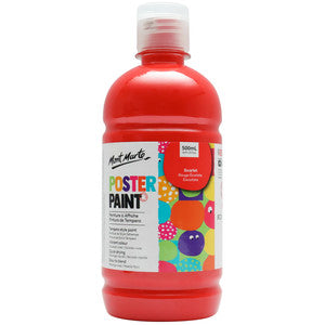 KIDS POSTER PAINT 500ML SCARLET