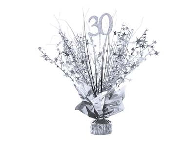 TABLE CENTREPIECE SILVER 30TH
