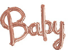 BALLOON FOIL 58CM BABY ROSEGOLD