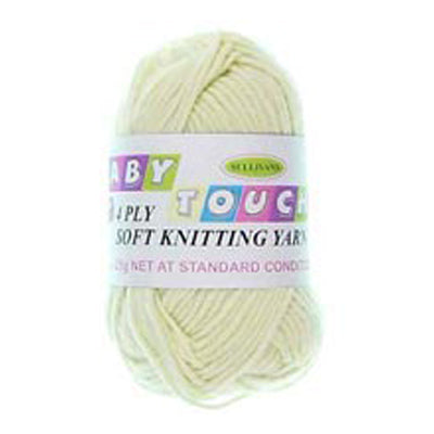 KNITTING YARN 4PLY BABY LEMON