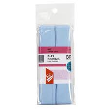 BIAS BINDING 25MM X 3M SKY