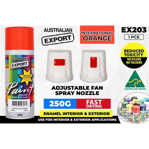 SPRAY PAINT EXPORT INTERNAT ORANGE