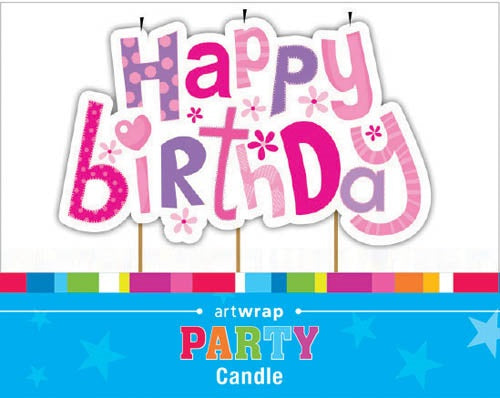 CANDLE LGE HAPPY BIRTHDAY GIRL