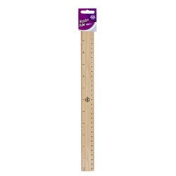 RULER WOODEN 30CM