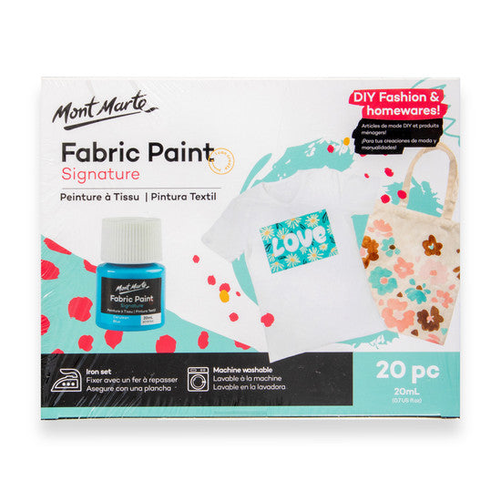 FABRIC PAINT SET 20PC X 20ML