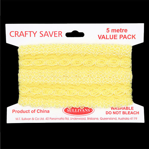 LACE EYELET 5MT LEMON