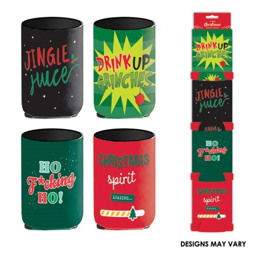 XMAS STUBBY HOLDERS ASST