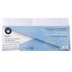 ENVELOPE W/WINDOW DL 100PK
