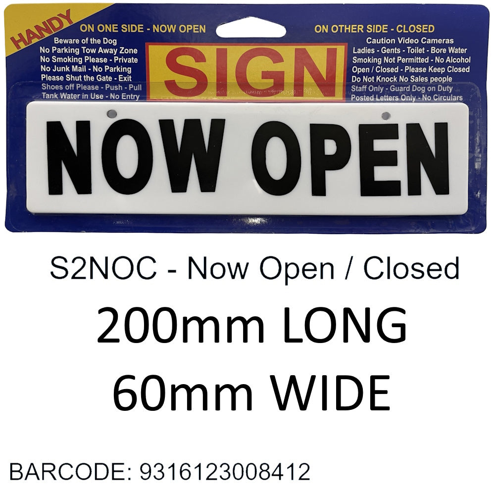SIGNS MEDIUM CLOSED