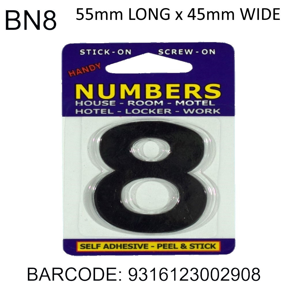 NUMBERS ADHESIVE 8