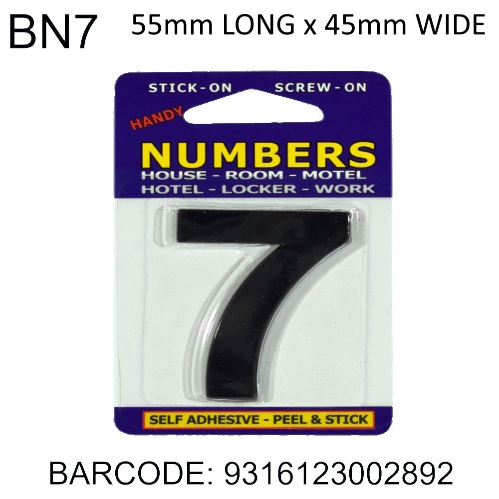 NUMBERS ADHESIVE 7