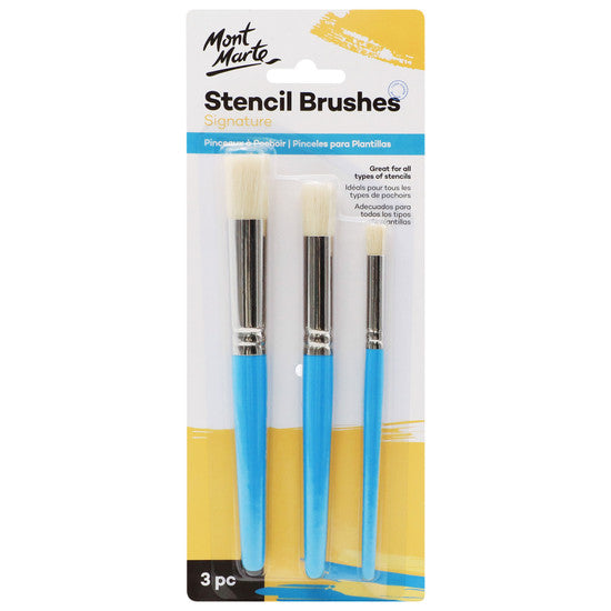 STENCIL BRUSH SET 3PC