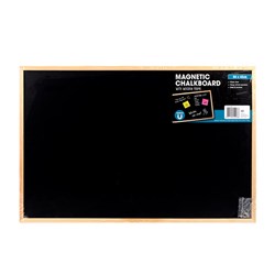 CHALKBOARD MAGNETIC WOODEN FRAME 60X40CM