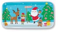 XMAS MELAMINE TRAY SML KIDS