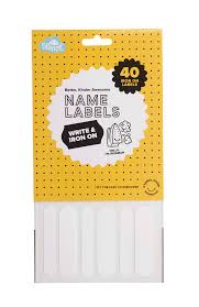 NAME LABELS IRON ON 40PC
