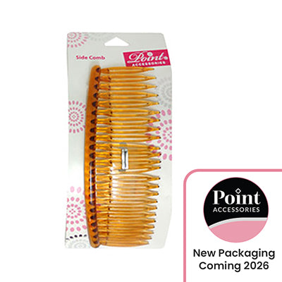 SIDE COMB BROWN 12CM