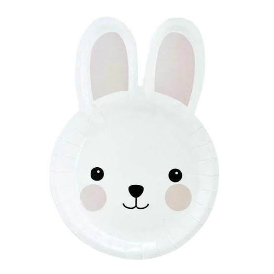 EASTER BUNNY SHAPED PLATES