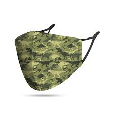 FACE MASK REUSABLE KIDS DINO W/3 FILT