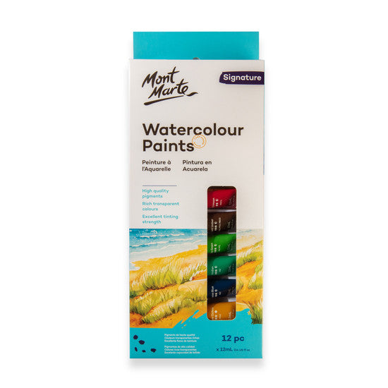 WATERCOLOUR PAINT SET 12PC X 12ML