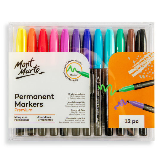 PERMANENT MARKERS MM 12PC