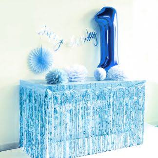 TABLE SKIRT LIGHT BLUE