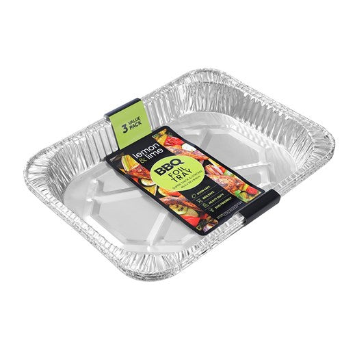 FOIL TRAY 3PK 45X34X6CM
