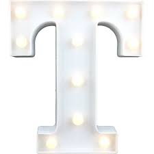 LIGHT LETTER T