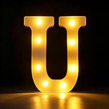 LIGHT LETTER U