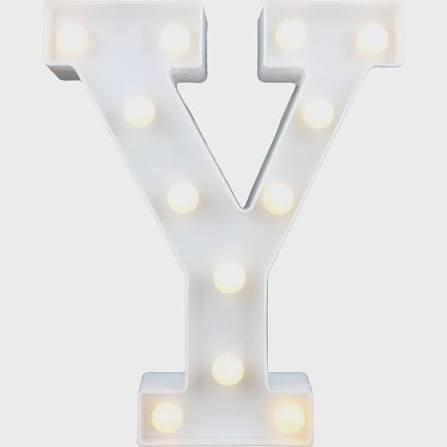 LIGHT LETTER Y