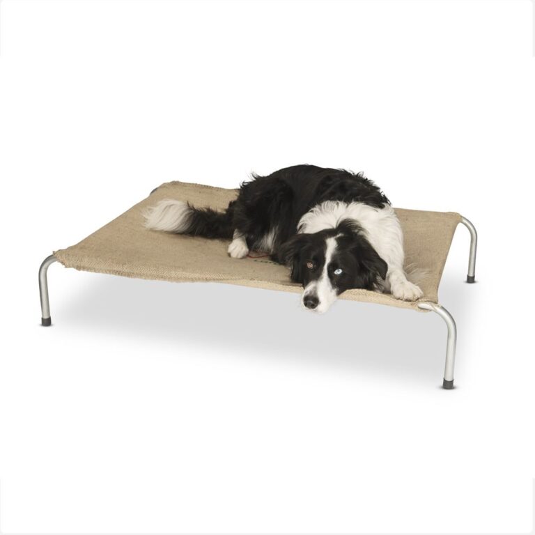 HESSIAN DOG BED LARGE