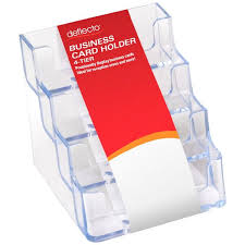 CARD HOLDER 4 TIER CLEAR