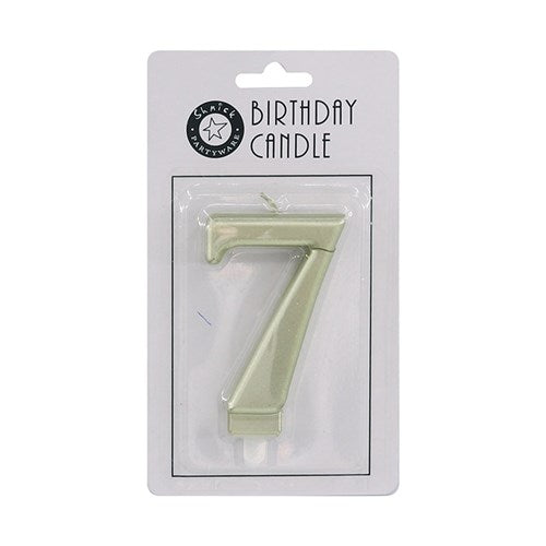 CANDLE NUMBER GOLD 7