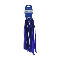 HAIR TIES TASSEL PK2 BLUE