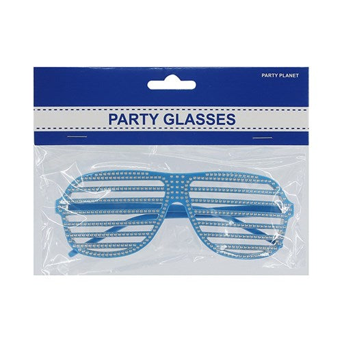 GLASSES BLING BLUE