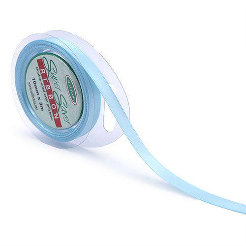 RIBBON SUPER SAVER 10MM BABY BLUE