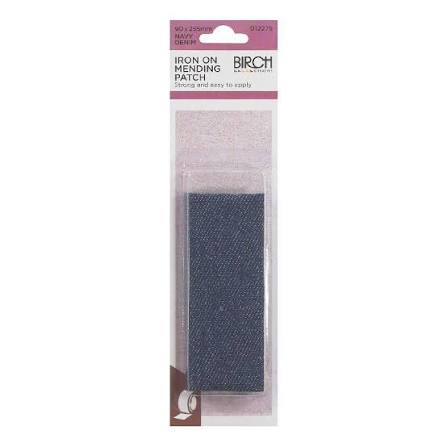 IRON ON MENDING PATCH NAVY DENIM