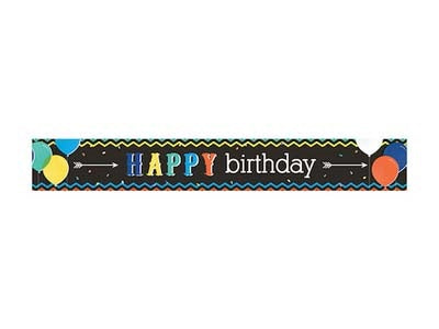 BANNER HAPPY B'DAY BLACK