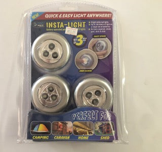 LED LIGHTS 3PK B/O