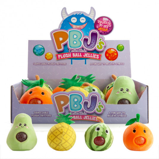 PLUSH BALL JELLIES FRUITS ASST