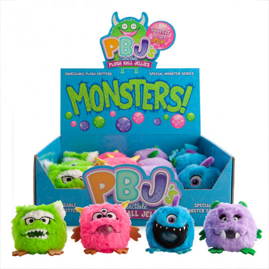 PLUSH BALL JELLIES MONSTERS ASST