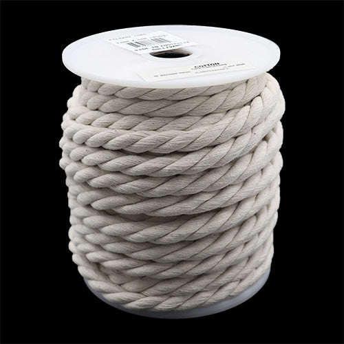 MACRAME CORD 12MM WHITE