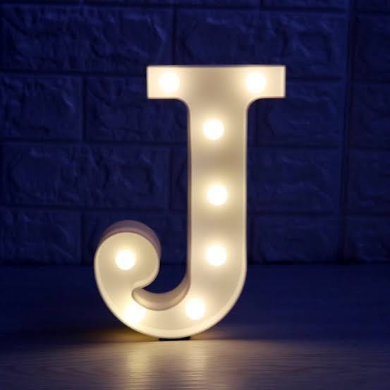 LIGHT LETTER J