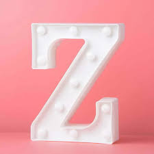 LIGHT LETTER Z