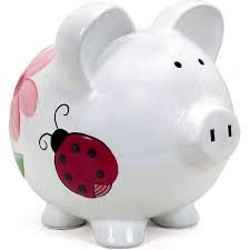 PIGGY BANK LADY BUG