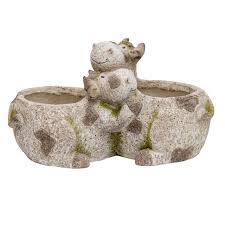 COWS CUDDLING PLANTER