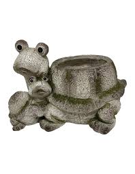 TORTOISE W/BABY PLANTER